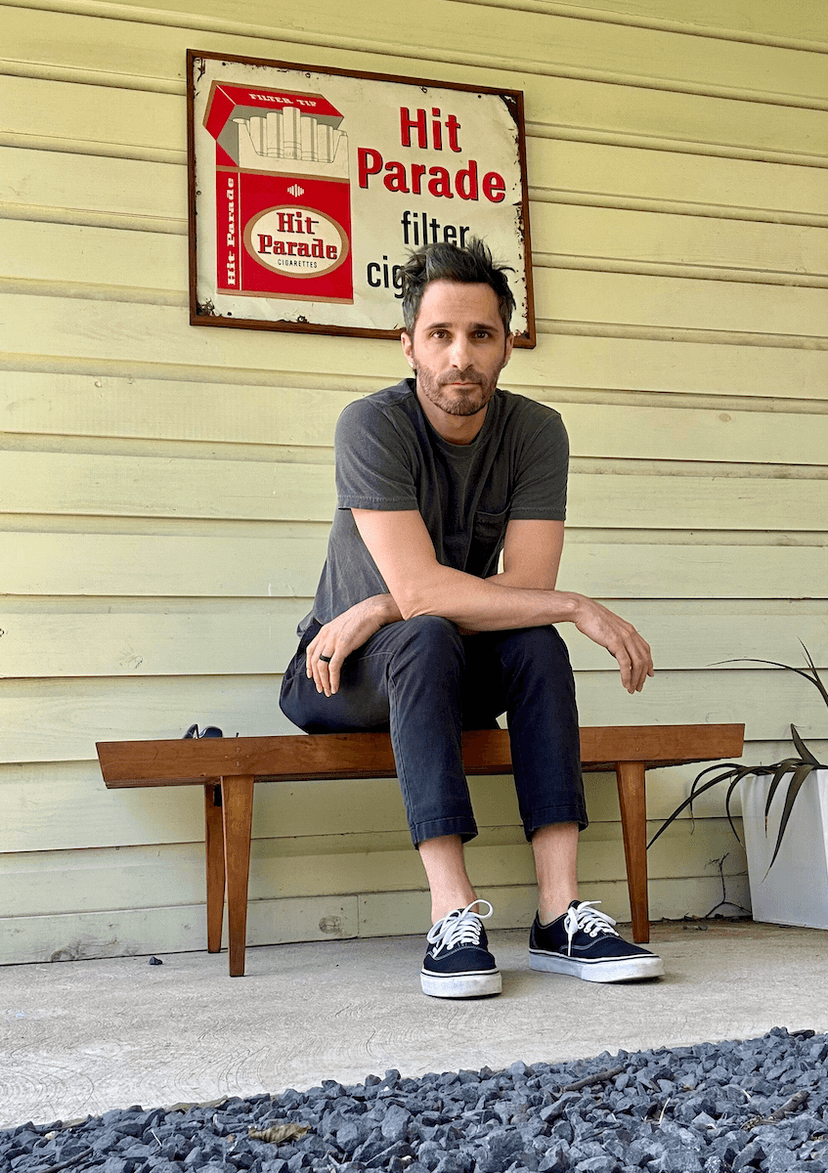 Ryan Terrigno sitting on a bench